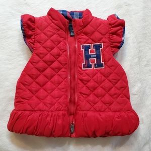 Tommy Hilfiger Red Quilted Vest